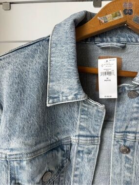 Barrel-Sleeve Icon Denim Jacket Petite M